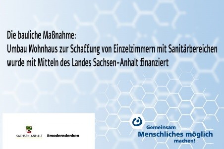 Dies wird uns durch die Förderung des Landes Sachsen-Anhalt ermöglicht.